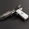 Mexican Colt .38 Super pistol displayed as an example of a historic Colt firearm. Mexican Colt 38 Super For Sale USA